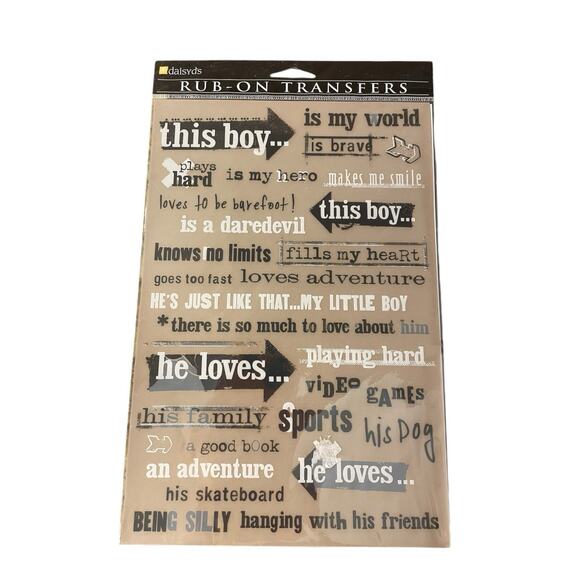 Vintage‎ Rub on Transfer Lot 5 Crarft Smash Pads Scrapbooking Journaling - Picture 2 of 11